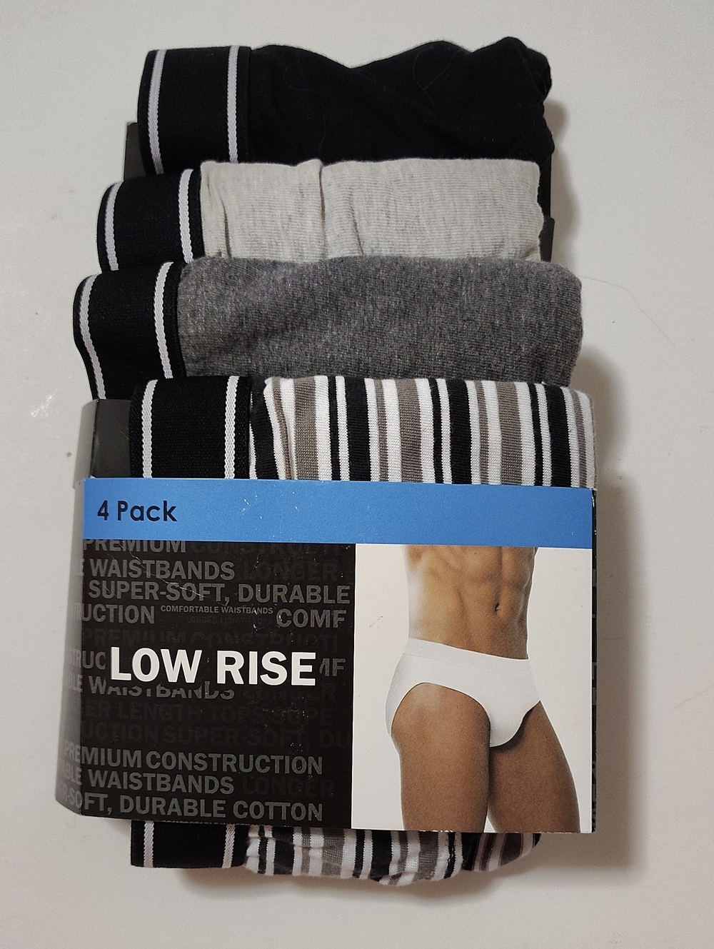 Vtg Men's Low Rise Briefs Underwear By Kmart Assorted Colors - 4 Pack - Size XL